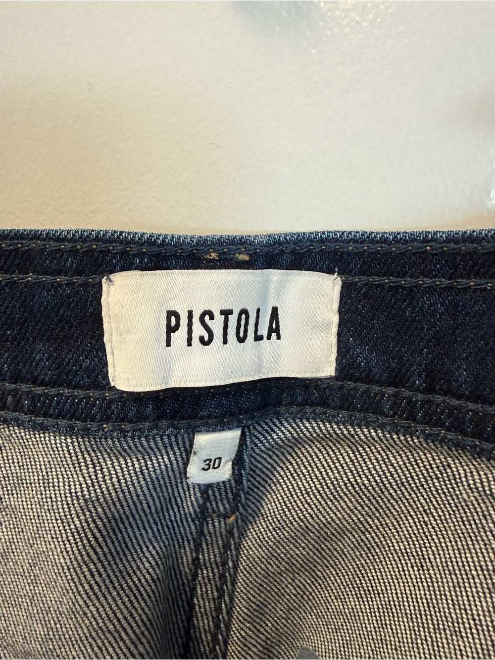 pistola Wide-Leg Dark Indigo Jeans with Front Patch Pockets - Picture 3 of 3